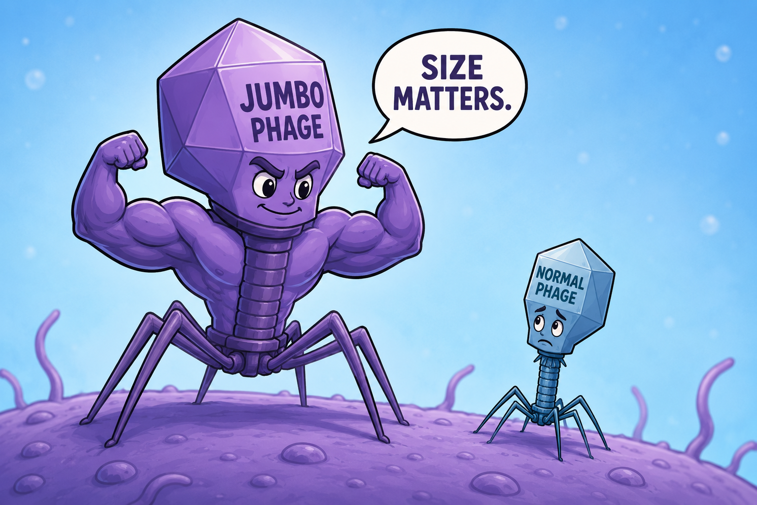 We are seeing the high resolution structure of jumbo phages for the very first time!